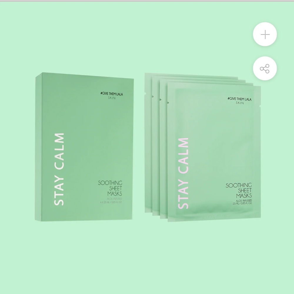 STAY CALM SOOTHING SHEET MASKS